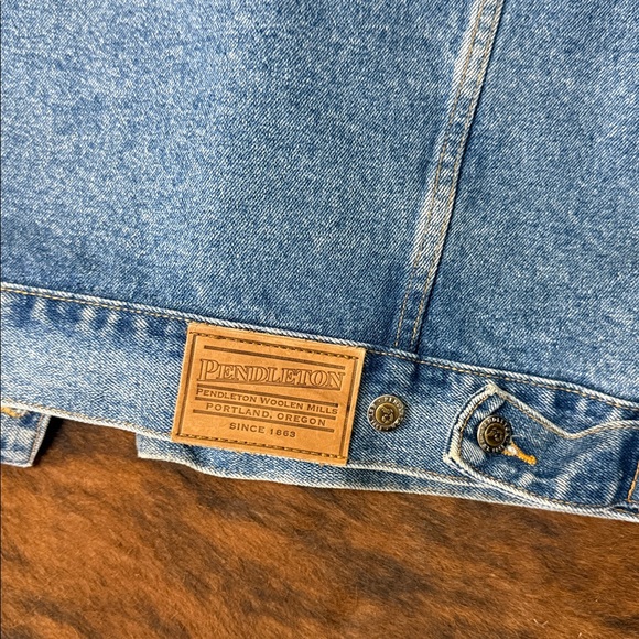 Vintage Pendleton Denim Jacket - Picture 7 of 8